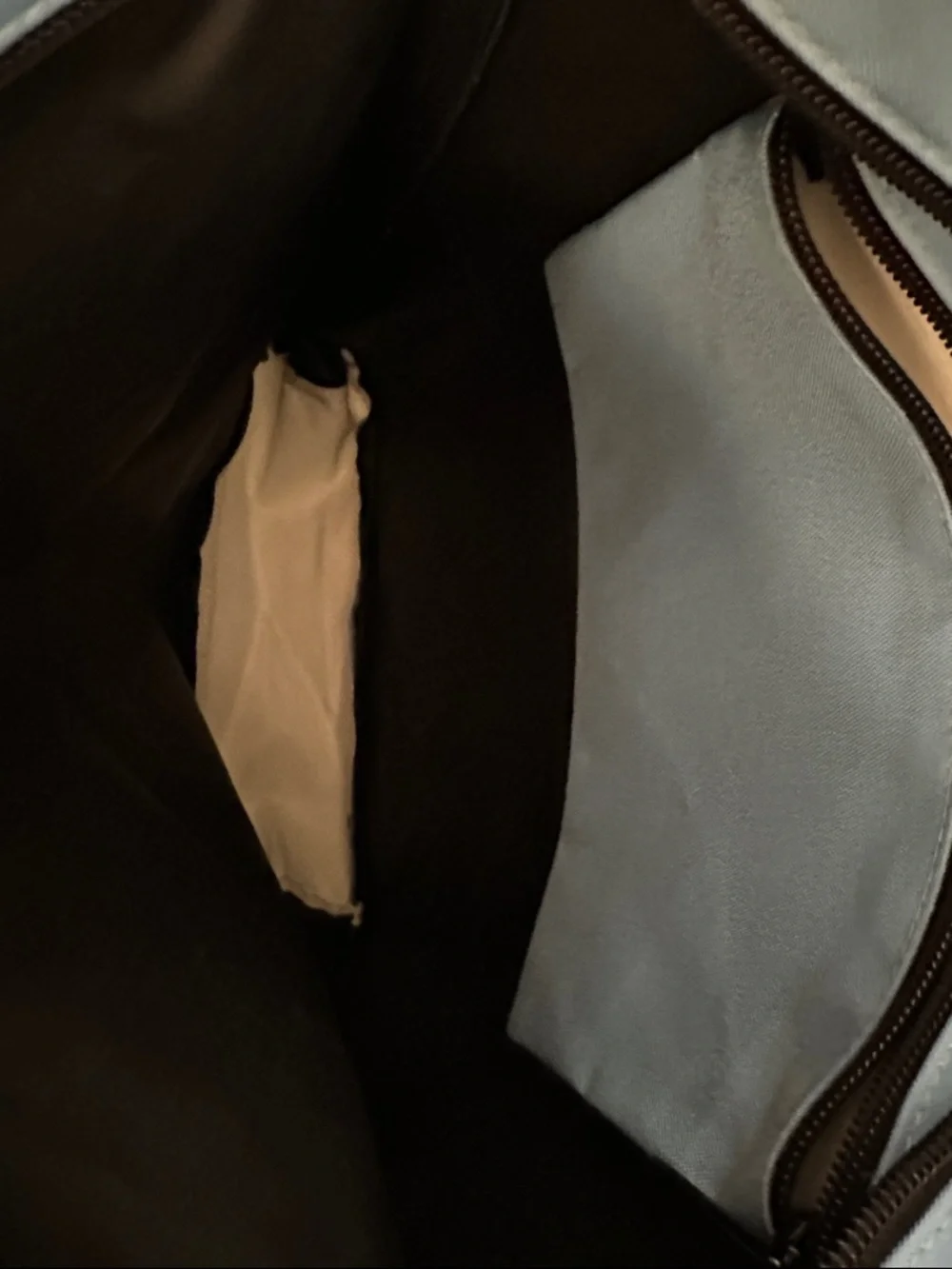 Hervé Chapelier Navy Tote with Black Handles - Picture 5 of 6